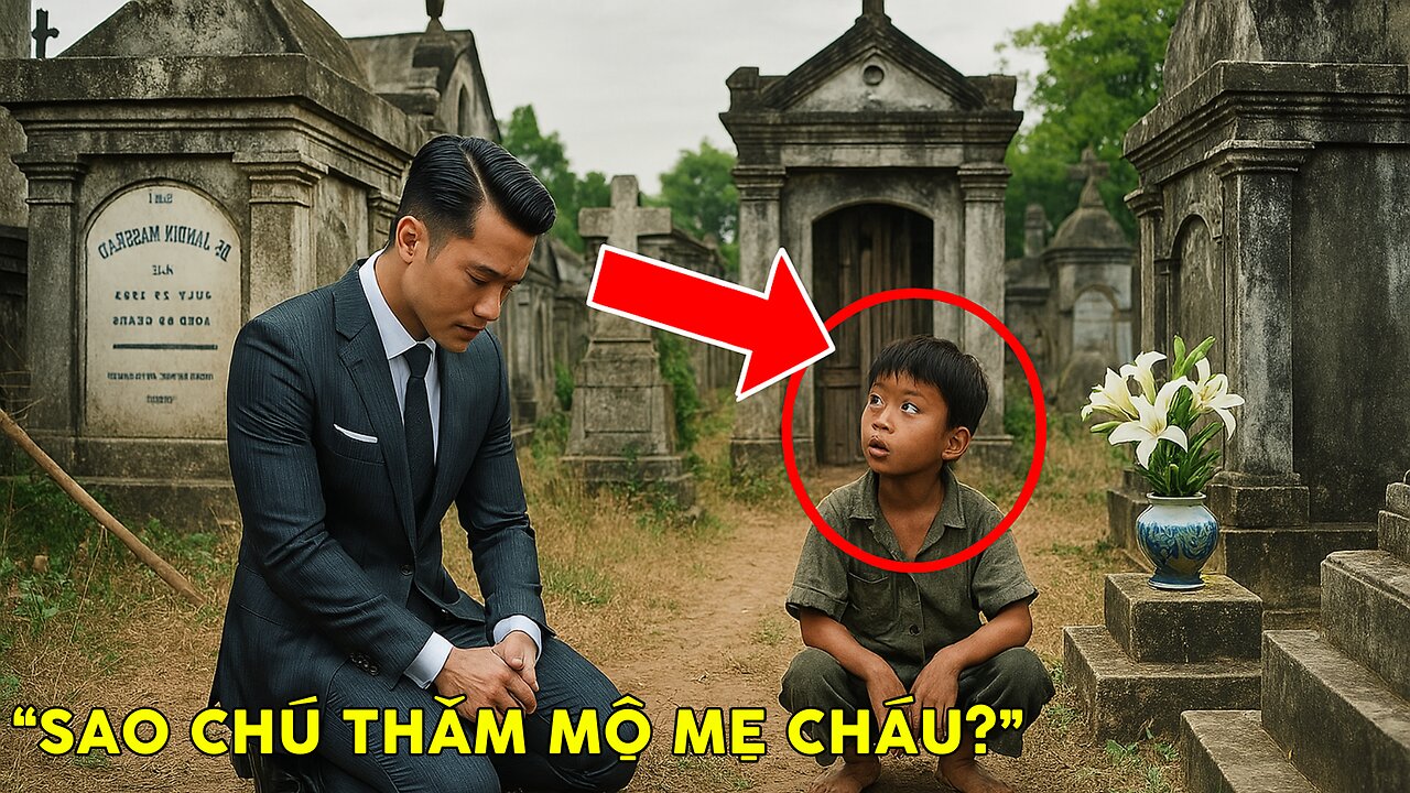 Cậu bé SỮNG SỜ khi thấy Tỷ phú BÊN MỘ Mẹ mình
