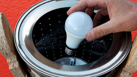 Washing machine drum with light!