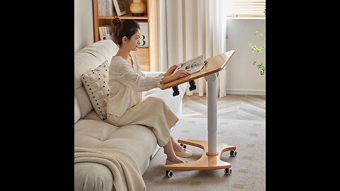 Boost Productivity: Ergonomic Adjustable Rolling Desk