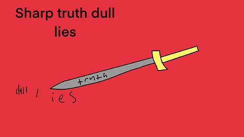 Sharp truth dull lies