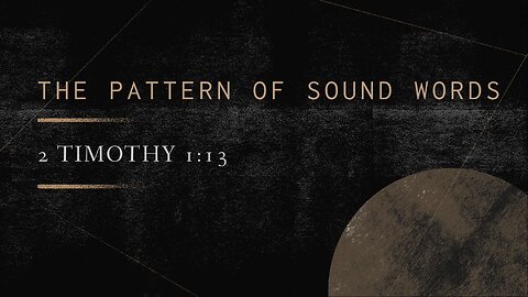 The Pattern Of Sound Words