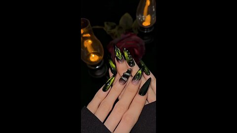 Snake Eyes Nail Art 🐍 | Bold & Striking Nail Design | Trending 2025!