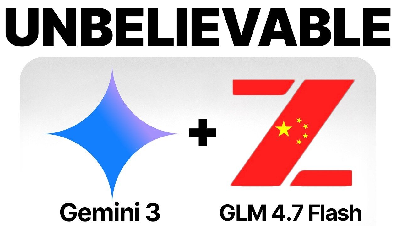 Gemini 3 + GLM 4.7 Flash is INSANE! 🤯