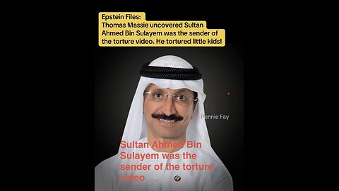 Massie uncovered Sultan Ahmed Bin Sulayem sent the child torture video