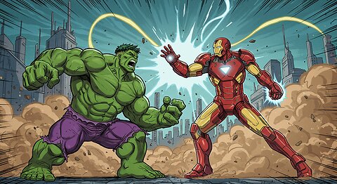 Epic Comic Animation: Super Hulk vs Colossal IronMan 💥