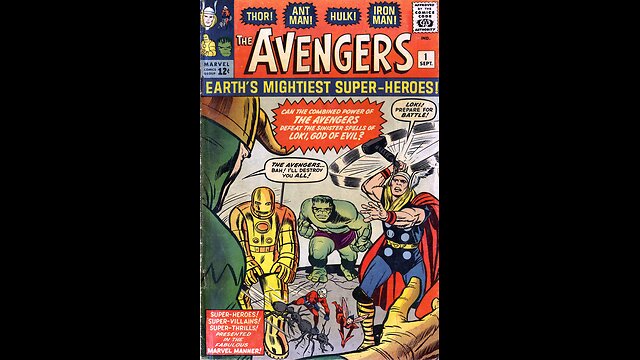 1963 Avengers Comic Book #asmr set to Thunderstorm background ambience #relax #chill