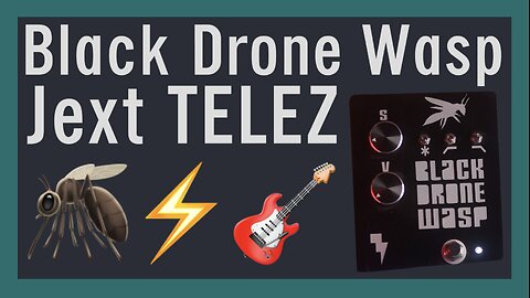🦟 Black Drone Wasp ⚡ Jext TELEZ 🎸 fuzz guitar pedal demonstration 🎶 RCA 2N404 Germanium Transistor🎵