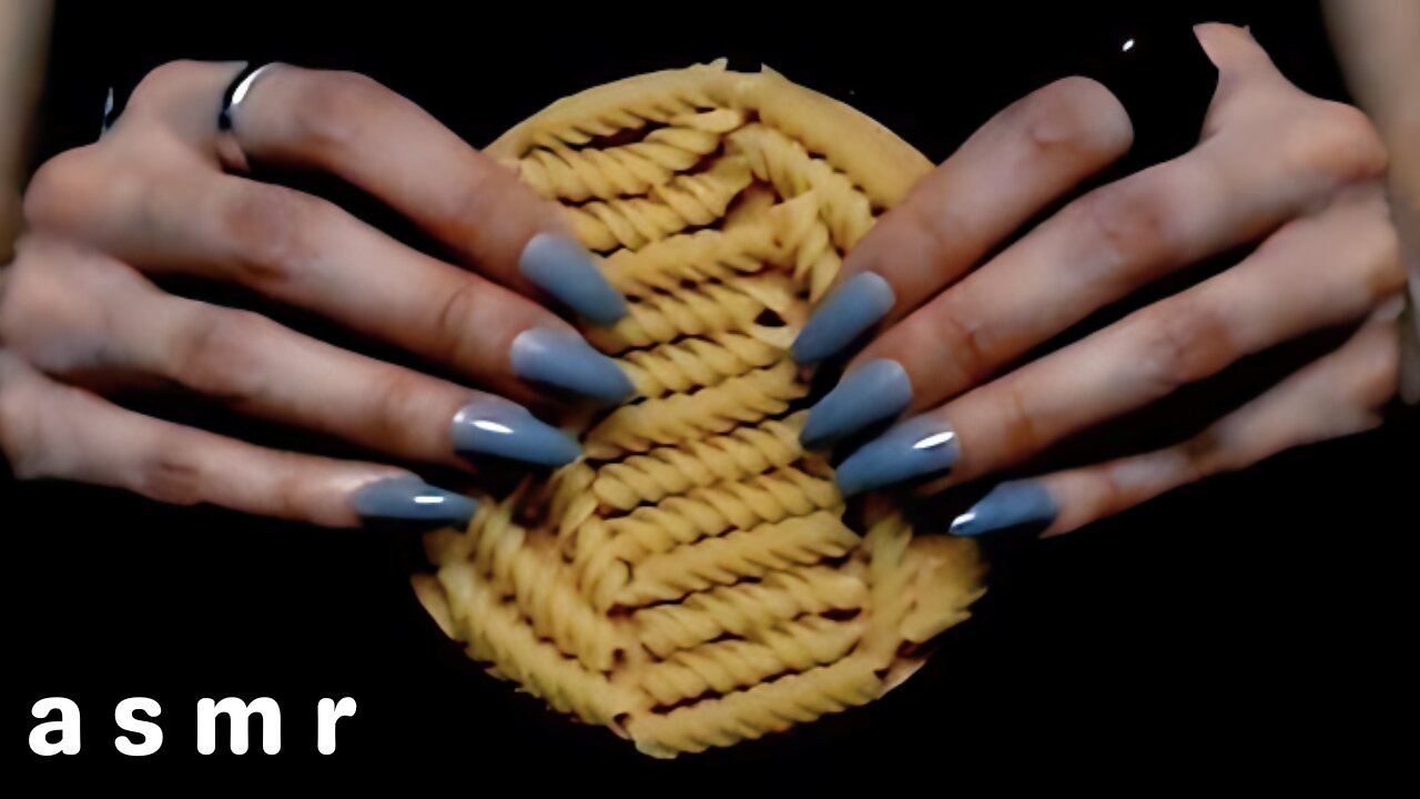 ASMR Sounds with Raw Pasta (no talking, tapping, scratching, brushing)