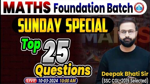 MATH CLASS, SUNDAY SPECIAL #3