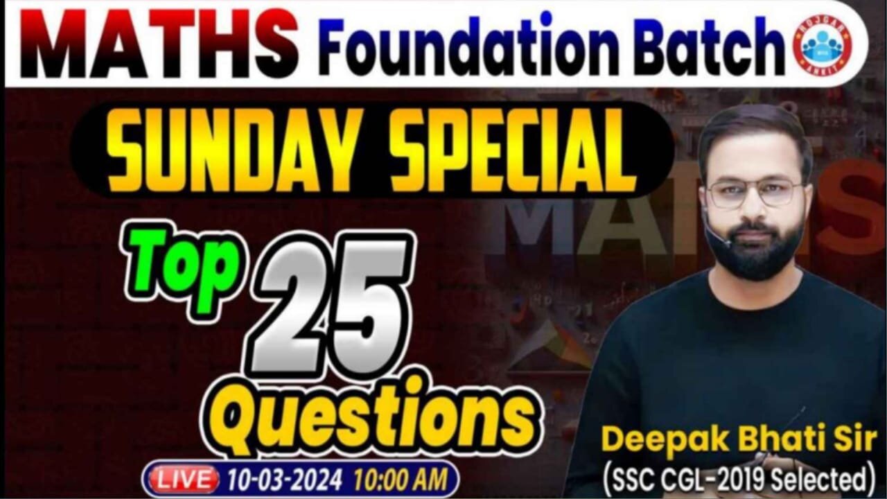 MATH CLASS, SUNDAY SPECIAL #3