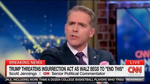 Scott Jennings CALLS OUT CNN for Claiming Tim Walz Is Calling For Peace