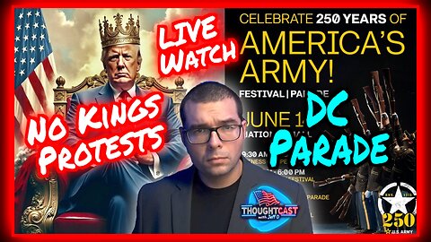Trumps Birthday. No Kings Protests and DC Army Parade Watch Party with Jeff D.