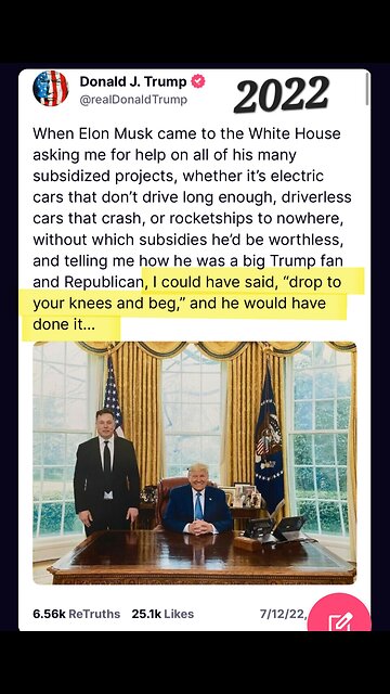 WHY DID ALL THOSE "CONSERVATIVES" FALL ALL OVER ELON