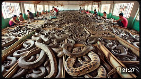 Chinese Farmers Raise And Process Millions Of Snakes This Way