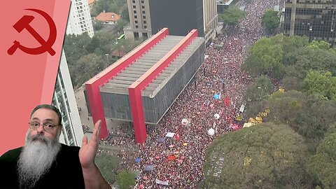ESQUERDA faz PROTESTO quase COMPARÁVEL aos NOSSOS MAS nem com SHOW de MÚSICA, conseguem SUPERAR