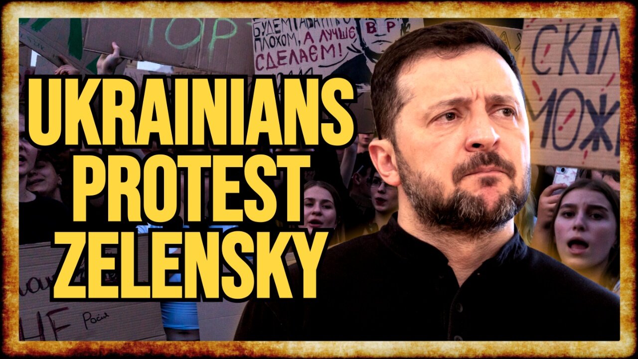 Ukrainians PROTEST ZELENSKY Amid CRACKDOWN on Anti-Corruption Efforts