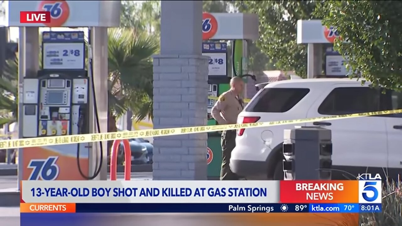 13-year-old boy shot and killed at gas station
