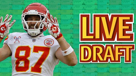 Crush the Competition: LIVE Fantasy Football Draft Like a PRO!