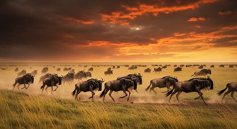 The Serengeti: A Day in the Life of a Wildebeest The daily struggles and triumphs of a wildebeest