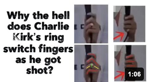 Why the hell does Charlie Kirk’s ring switch fingers as he got shot?
