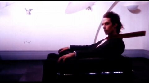 Peter Murphy in a 1982 advert for Maxell cassette tapes.