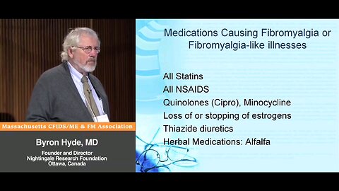 Medications causing Fibromyalgia and Fibromyalgia-like Syndromes - Byron Hyde, MD
