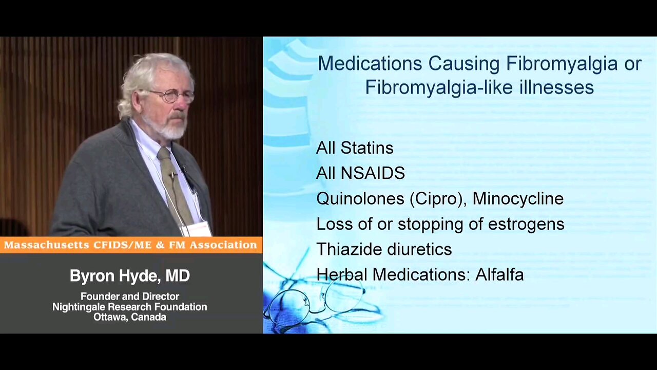 Medications causing Fibromyalgia and Fibromyalgia-like Syndromes - Byron Hyde, MD
