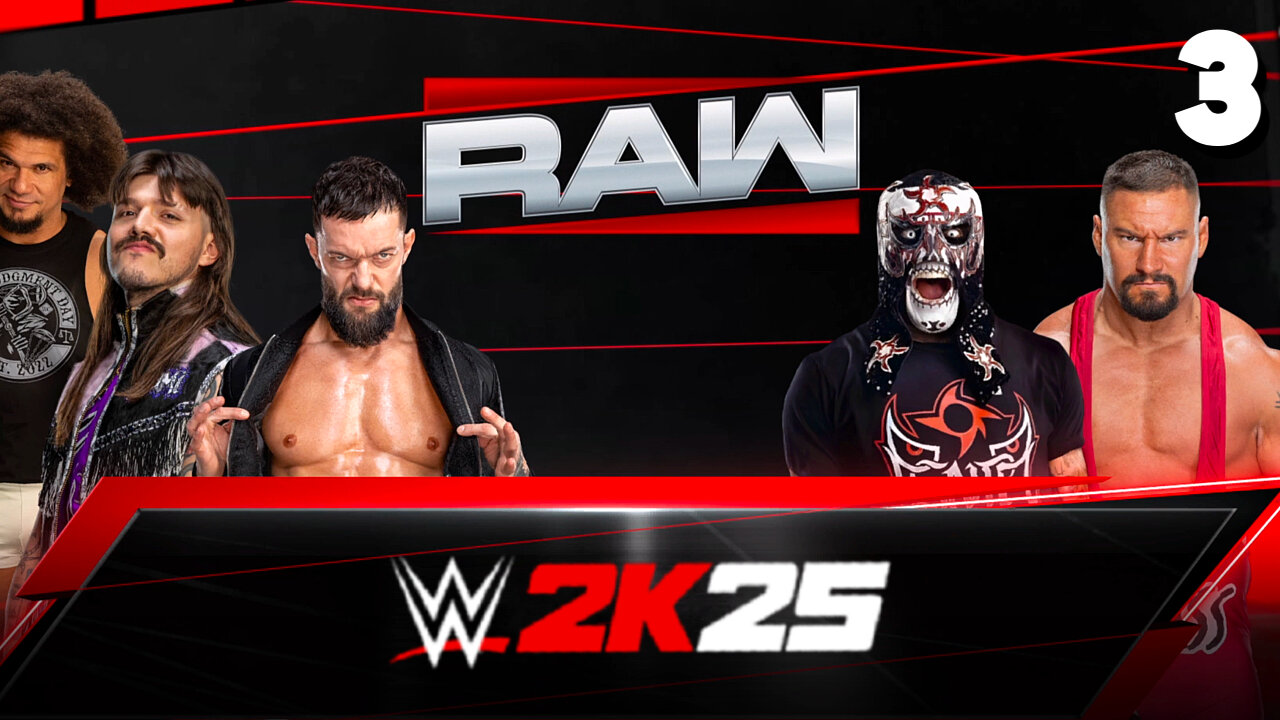 WWE 2K25 Raw March 31 2025 - Match 3: Trouble is BREWING!