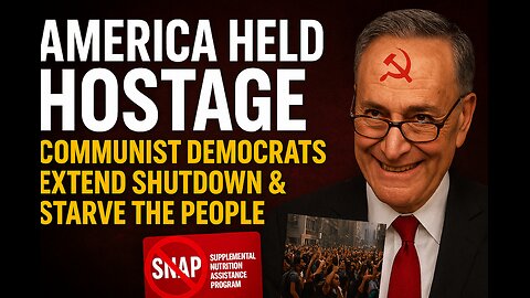 America Held Hostage! Communist Democrats Extend Shutdown & Starve the People | FLOOD THE FOOD BANKS