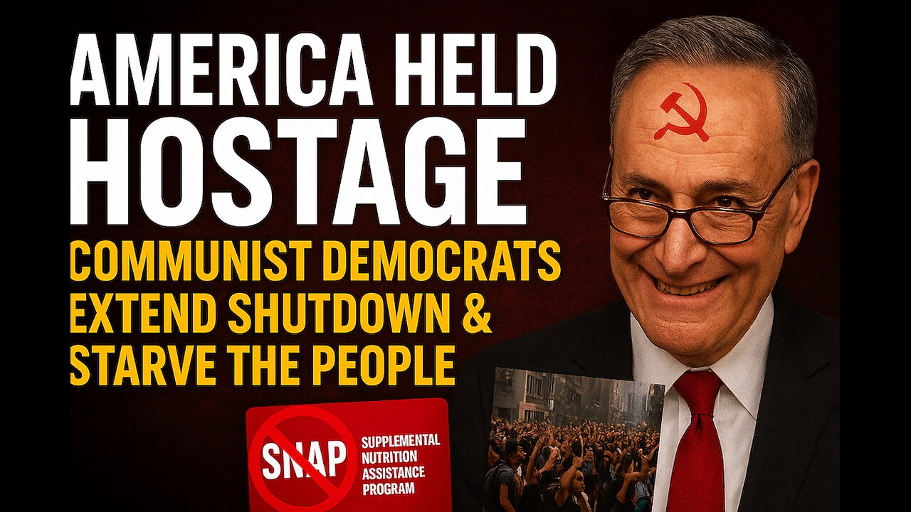 America Held Hostage! Communist Democrats Extend Shutdown & Starve the People | FLOOD THE FOOD BANKS