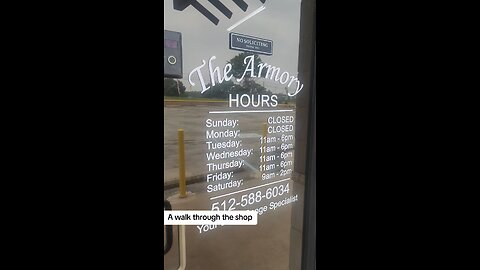 A walk through the shop