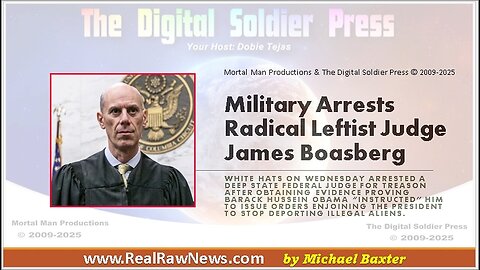 Military Arrests Radical Leftist Judge James Boasberg.