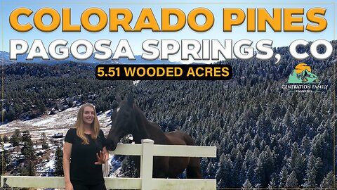 Live Among the Colorado Pines 5.5 Wooded Acres with Incredible Mountain Views in Pagosa Springs, CO
