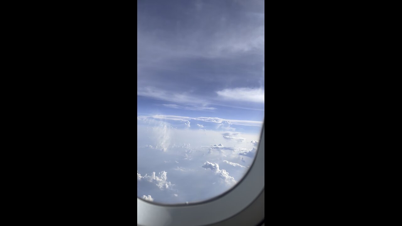 Beautiful views from a plane window