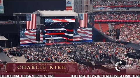 National Anthem At The Charlie Kirk Memorial Service