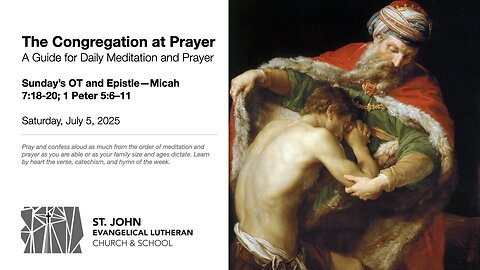 Sunday’s OT and Epistle—Micah 7:18-20; 1 Peter 5:6–11