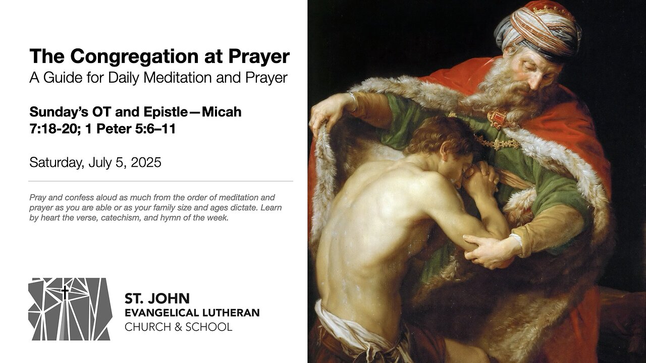 Sunday’s OT and Epistle—Micah 7:18-20; 1 Peter 5:6–11