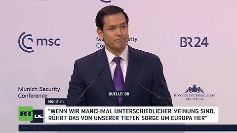 Rubio auf der Münchner Sicherheitskonferenz: "Tiefe Sorge um Europa"