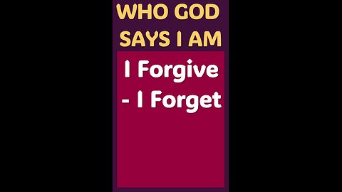 I FORGIVE-I FORGET #wordofgod #Jesus #peace #God #grace #grace #love #forgiveness #free #power