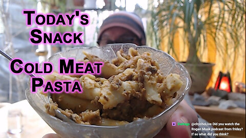 Today's Snack: Cold Meat Pasta [Food Eating ASMR Recipe]