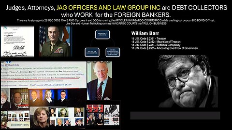 Attorneys & Judges (2nd GOVT) are CRIMINALS/DEBT COLLECTORS Committing TREASON