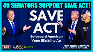 49 SENATORS SUPPORT SAVE ACT! | LIVE FROM AMERICA 2.13.26 11AM