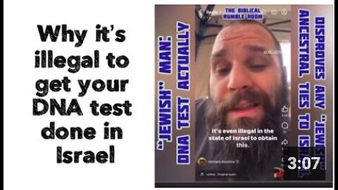 "Reasons for the Illegality of DNA Testing in Israel"