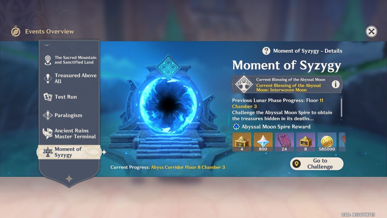 Moment of Syzygy - Genshin Impact - Version 5.6 GATE 9