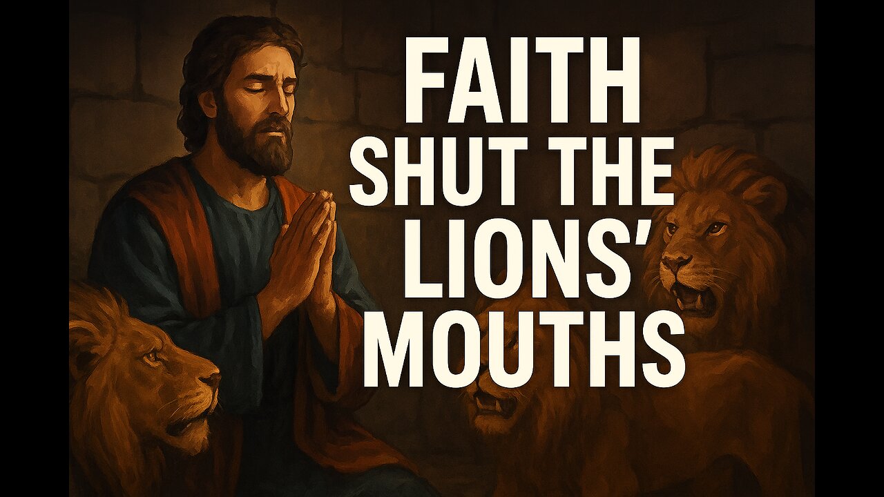 Daniel’s Faith Shut the Lions’ Mouths 🦁🙌 | Daniel 6:22 #Shorts
