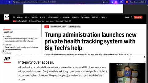TRUMP ADMINISTRATION LAUNCHES NEW PRIVATE HEALTH TRACKING SYSTEM WITH BIG TECH