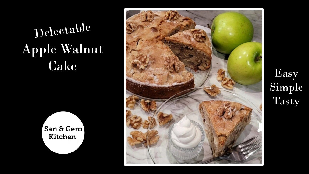 Delectable Apple Walnut Cake Recipe