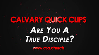 Are You A True Disciple?
