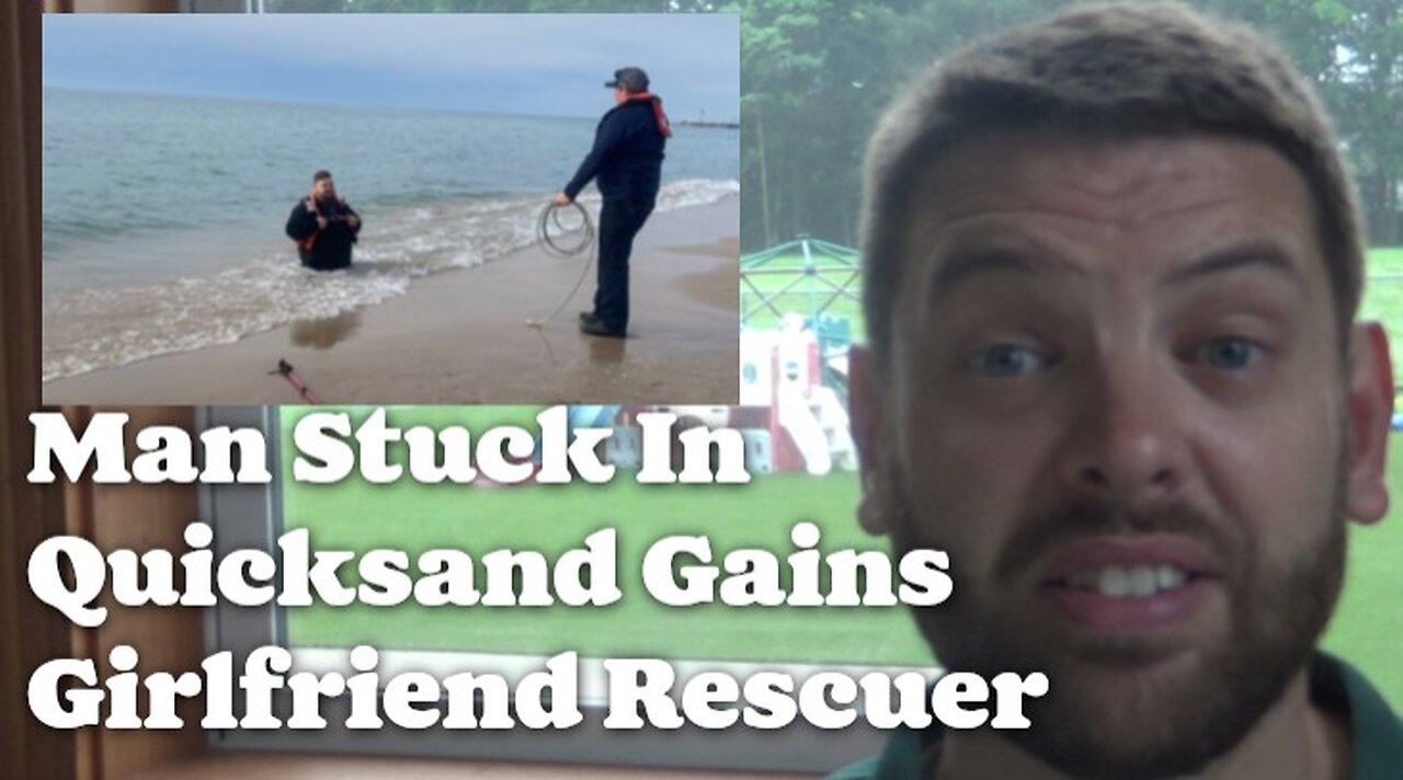 Man Stuck In Lake Michigan Quicksand Gains Girlfriend Rescuer