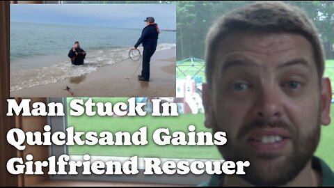 Man Stuck In Lake Michigan Quicksand Gains Girlfriend Rescuer